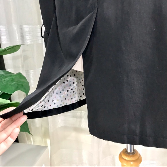 STUDIO by LIZ CLAIBORNE 3/4 trench coat, black, size M - Picture 11 of 15